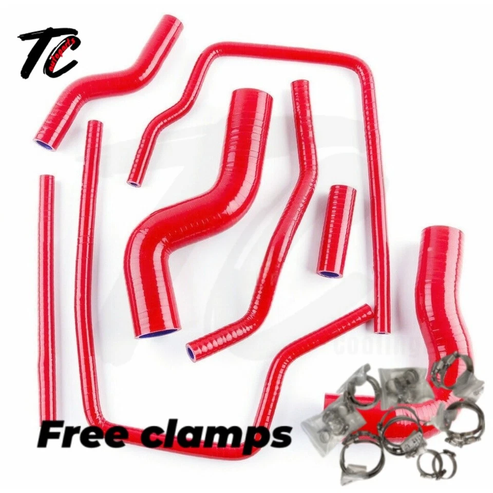 Mangueras de radiador de silicona Fit Subaru Impreza GC8 GF8 WRX STi GT Ver3-6 1996-2000 Foto 3 de 4
