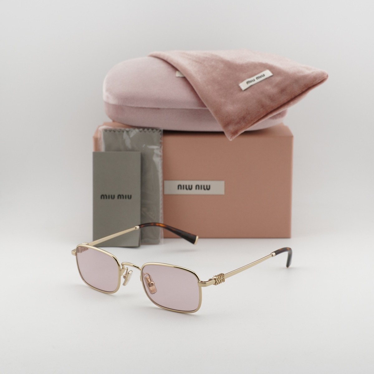 MIUさま専用 Miu Miu MUA53S ZVN4I0 Pale Gold/Pink 49 mm 49-22-140 Sunglasses