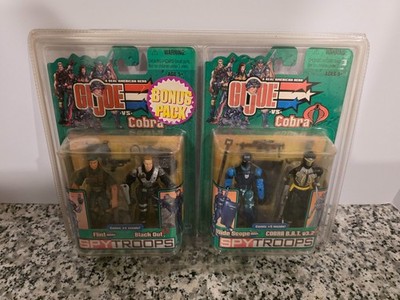 Flint Black Out B.A.T. Wide Scope Spy Troops Bonus Pack G.I. JOE COBRA NEW #2