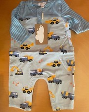 NWT Angel Dear Bamboo Henley Playsuit Romper 0-3 mo