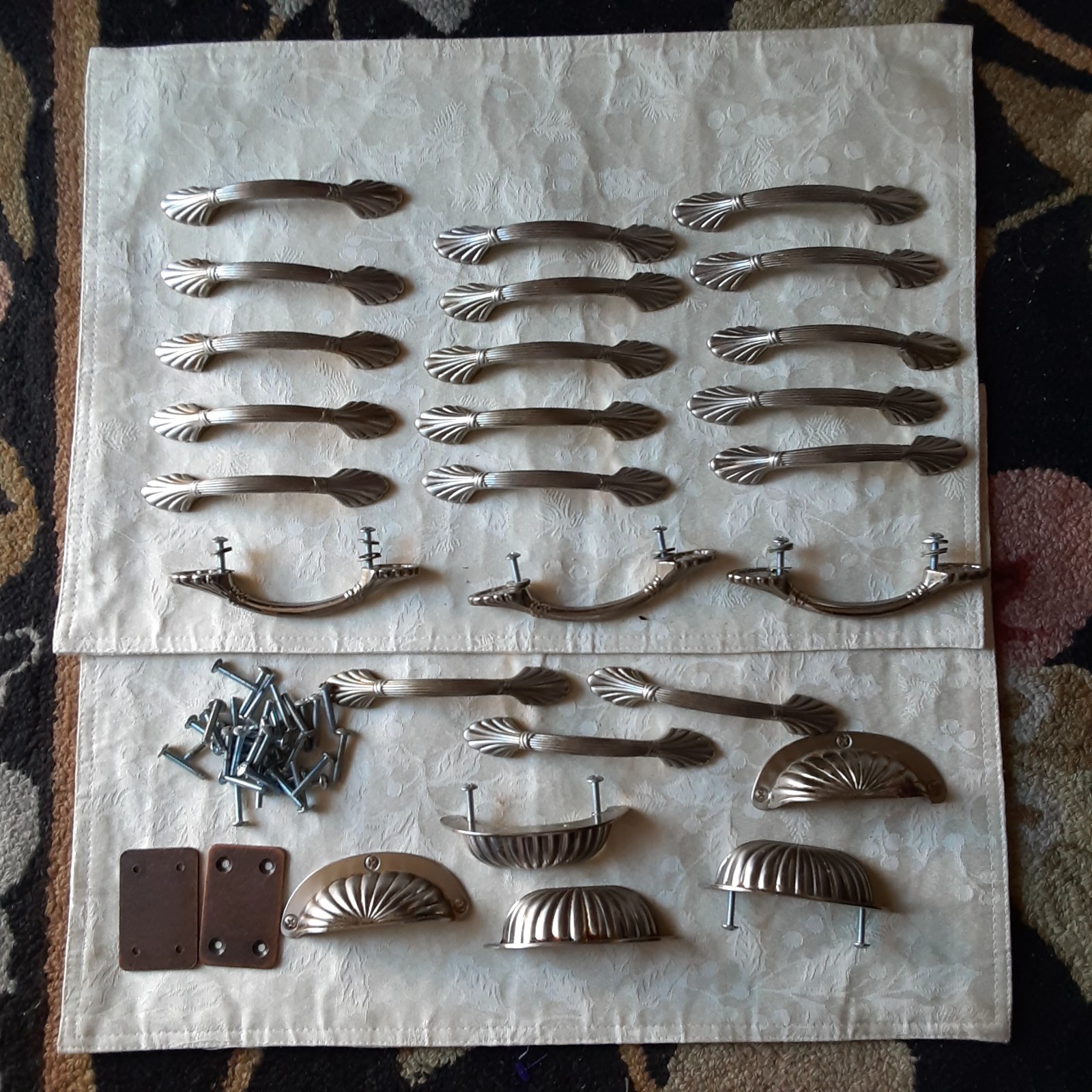 21 Brass Drawer Pulls Handles Kitchen Bath  Amerock Shell Fa