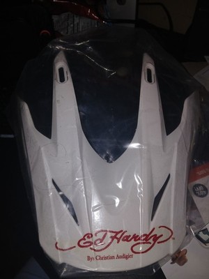 Ed Hardy KBC Pro-X Speed Kills White Replacement Visor