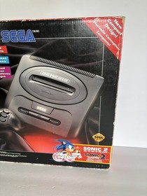 Sega Genesis Model 2 System In Original Box In Great Working Condition & Sonic 2