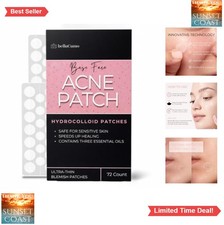 Hydrocolloid Pimple Patches 72 Count Salicylic Acid Tea Tree Oil Invisible Acne