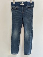 Old Navy Kids Boys Stretch Cotton Adjustable Karate Slim Denim Jeans Blue S 6-7