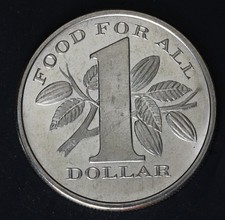 TRINIDAD & TOBAGO 1 Dollar 1969 - Nickel - F.A.O. - aUNC - 2242