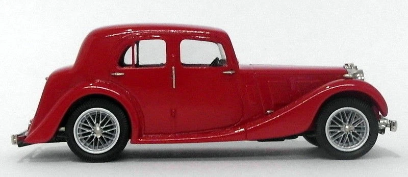 Lansdowne Models 1/43 Scale LDM84A - 1937 MG VA Saloon - Wine Red — 第 2/4 张图片