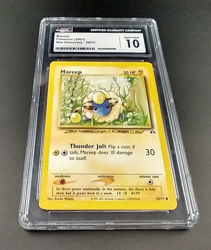Mareep (1st Edition) graded CGC 10 for sale on eBay