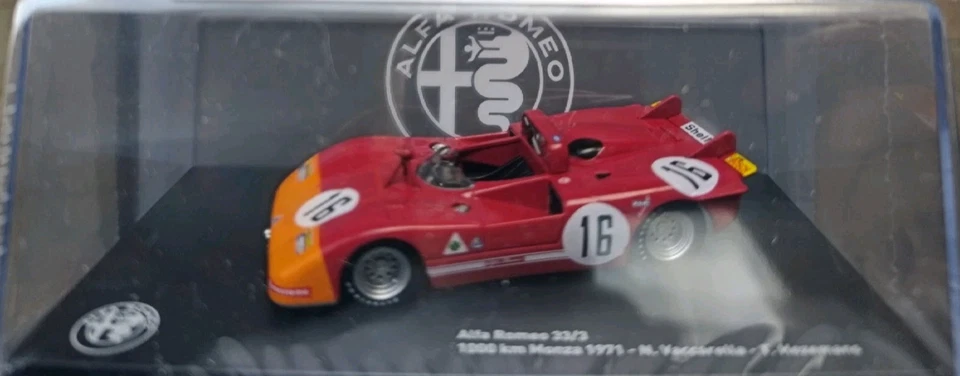 ALFA ROMEO 33/3 - 1000 KM MONZA - 1971   ALFA ROMEO SPORT COLLECTION 1:43 N#16 - Immagine 2 di 4