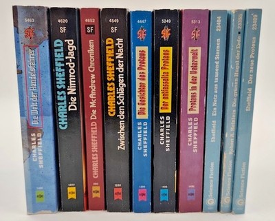   Charles Sheffield SF Sammlung 9x + Heinlein 1x Heyne Goldmann