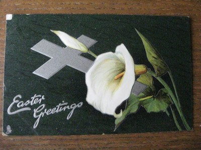 Ostergrüße (geprägt) - (2) - (Biesen)