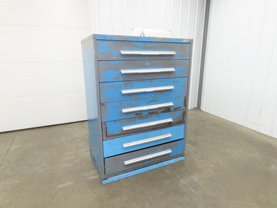 Nu-Era Modular Tool Storage Cabinet 7 Drawer 45x28x61'' Stanley Vidmar Bad Shape