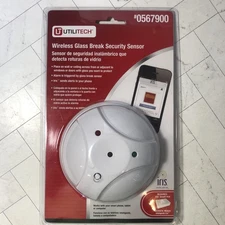 Utilitech Wireless Glass Break Security Sensor 0567900