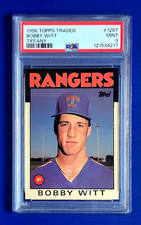 Bobby Witt Rookie Card 1986 Topps Traded TIFFANY #126T Glossy SSP RC PSA 9 MINT!. rookie card picture