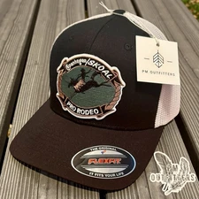 Retro Copenhagen / Skoal Pro Rodeo Vintage Patch B/W FlexFit 6511 Trucker Hat