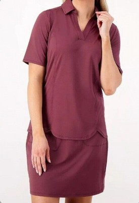 #1838  zuda Z-Cool Polo Top w/ Seaming Details Size 1X