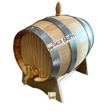 Botte in legno di castagno da 2 litri con logo Personalizzato