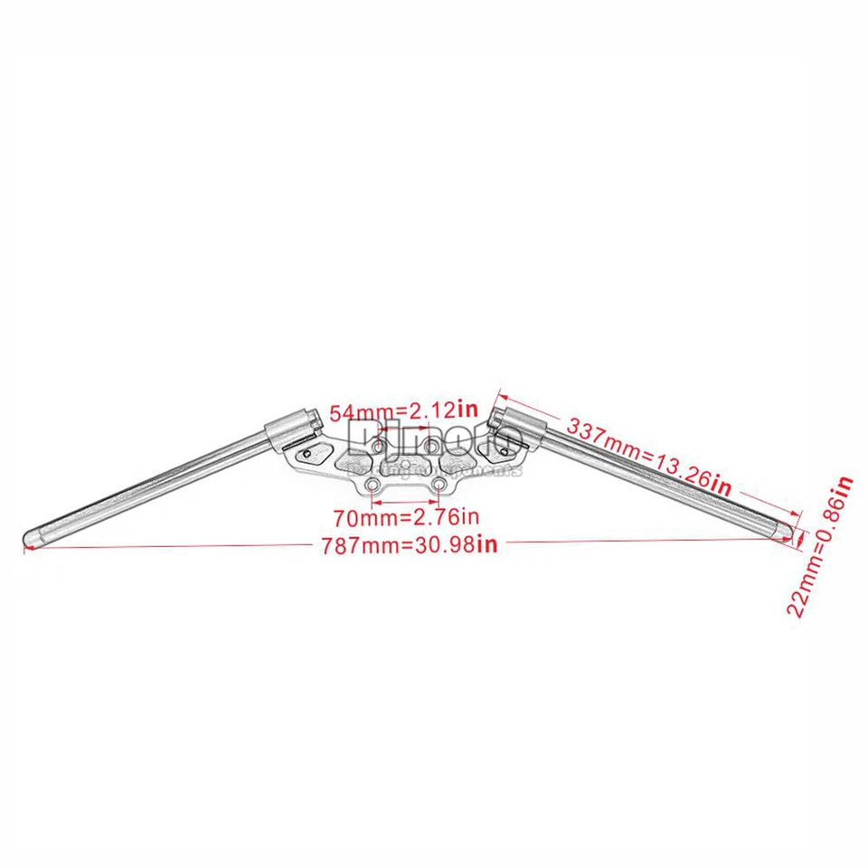 22mm Clip On Handlebar Handle Bar Adapter Set For DUCATI Monster 1100/696/796 Foto 3 de 4