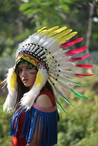 Warbonnet Small Rasta Color Swan Indian 