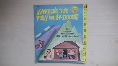 Little Golden Records LAVENDER'S BLUE / POLLY-WOLLY-DOODLE 45 RPM 50s