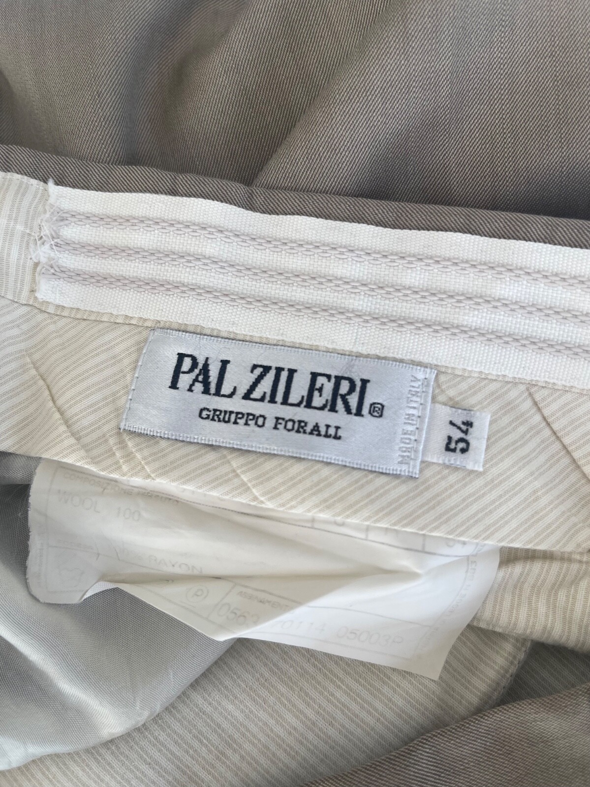 Pal Zileri Woven Pleated Cuffed 100percent Wool Mens Dress Pants. 32/30 image 10