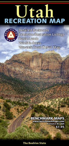 National Geographic Benchmark Utah UT Recreation/Public Land/Hunting/Road Map