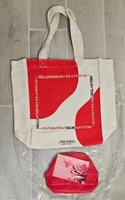 Shiseido Hello Tokyo Tote Bag & Lancome Makeup Cosmetics Bag ~ New