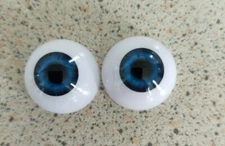 28 mm ROUND ACRYLIC EYES IN COBOLT BLUE