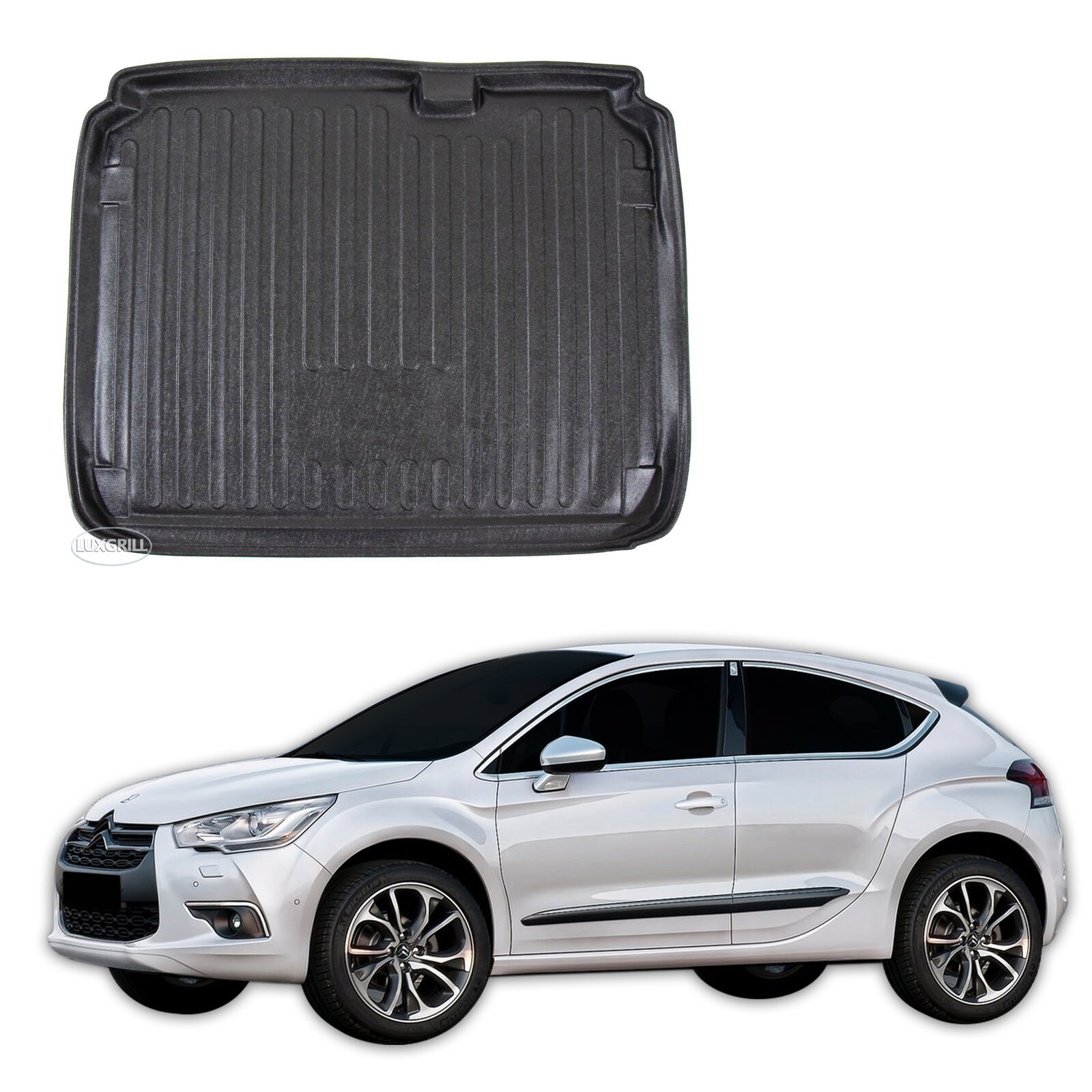 Tapis de coffre sur mesure Citroen C4 2010-2018 bac protection 5-portes