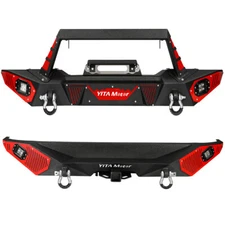 Front / Rear Bumper fit for 2018-2025 Jeep Wrangler JL Unlimited with LED Lights