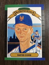 David Cone 1989 Donruss Diamond Kings #9 New York Mets Insert Card NM