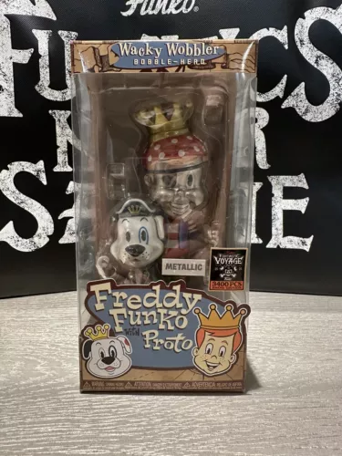 FUNTASTIC VOYAGE 2024 FUNKO FUNDAYS WACKY WOBBLER FREDDY & PROTO METALLIC 3400