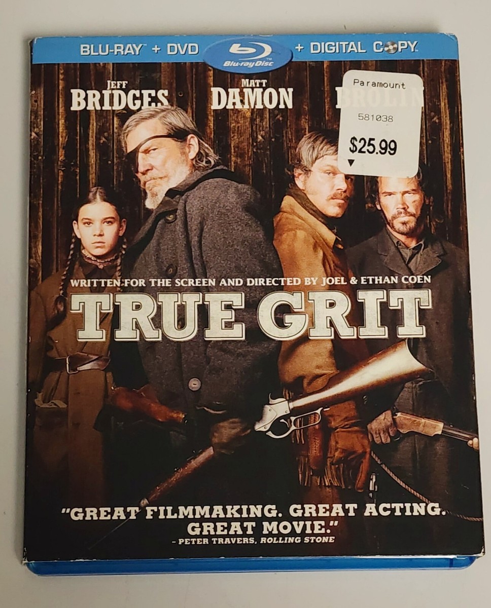 True Grit Blu-Ray + DVD W/Slipcover Western Movie Jeff Bridges | eBay