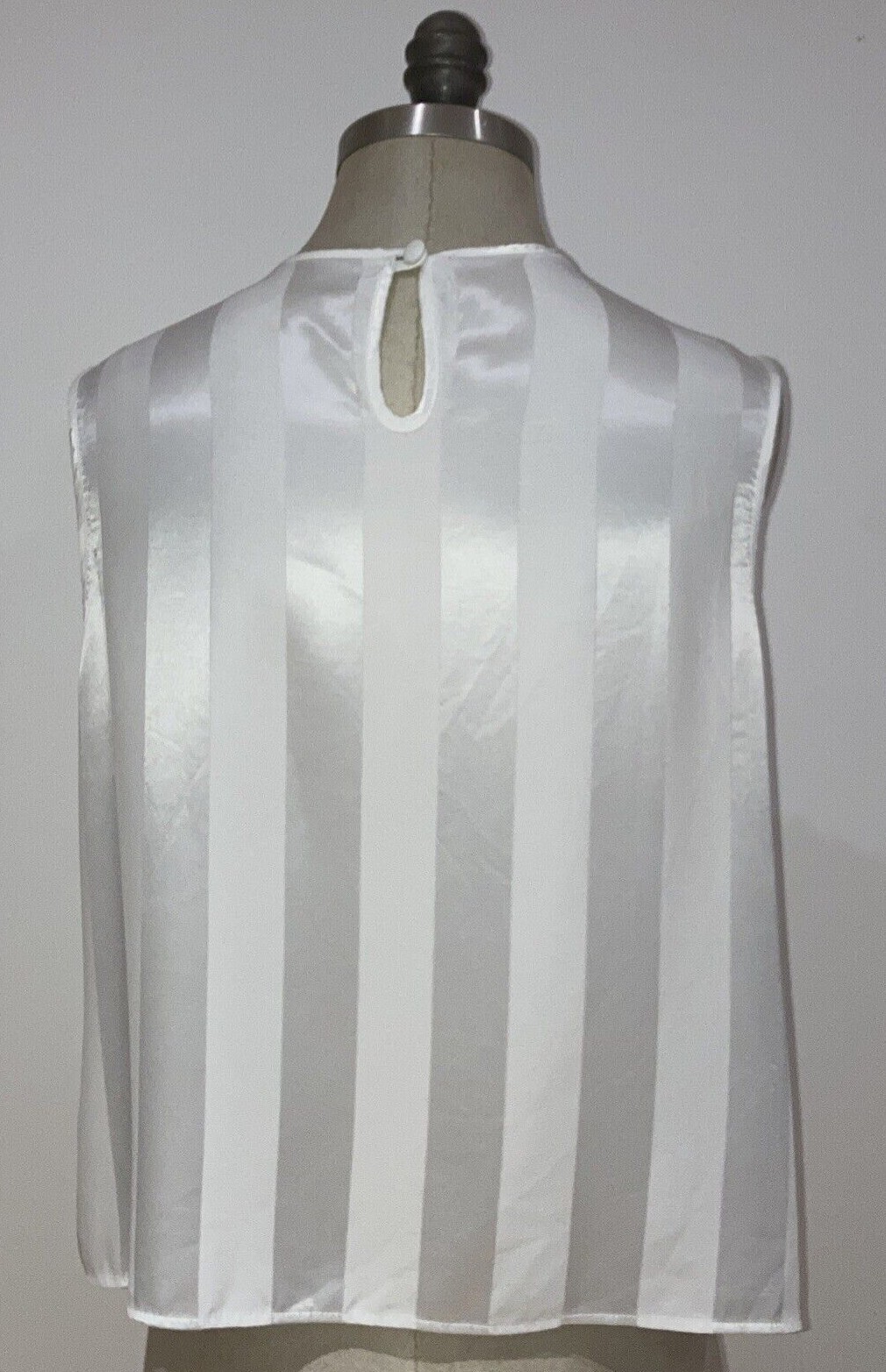 Vintage 1990s Cream St Michael (M & S)  Satin Top, Size 16, 38" Bust 3