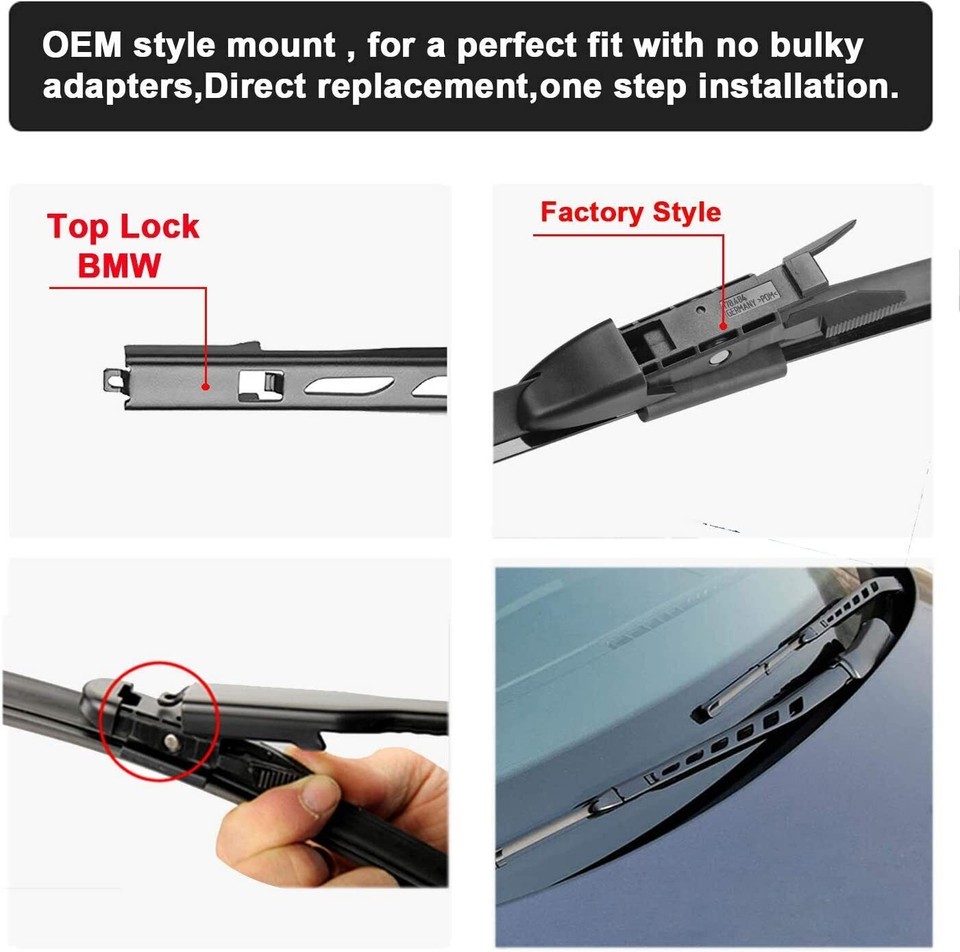 Front Windshield Wiper Blade For BMW 5 series All models 2004 2010