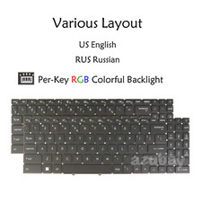 RGB Backlit Laptop Keyboard For MSI Stealth GS77 12U 12UE 12UG 12UH, MS-17P1 New