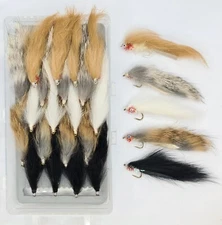Minkie Zonkers Lures Zonker Selections & Colours Sz10 Fishing Trout Flies.
