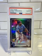 2022 Topps Series 1 Black RANDY AROZARENA PSA 10 ROOKIE CUP BLACK PARALLEL  /25