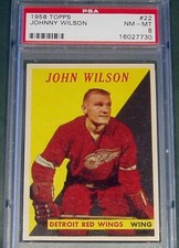 1958 TOPPS #22 JOHNNY WILSON PSA 8 NM-MT