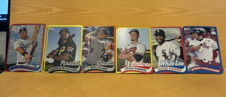 2014 Topps 1989 Throwback Mini Die-Cut Lot (31) Verlander Sale Schmidt Henderson - Image 4 of 4