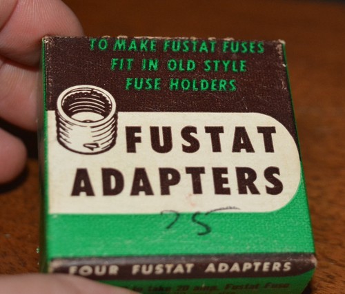 Adaptadores FUSTAT Nº DE COLECCIÓN 686-20 para tomar 20 A Fustat Fuse Eagle Elec. (4) - Imagen 2 de 9