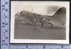 U.S. Military Soldiers Boarding Plane WW2 Era Aviation BW Photo Snapshot #2