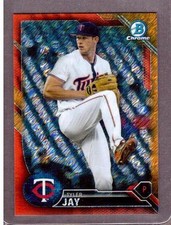 Tyler Jay 2016 Bowman Chrome Orange Shimmer Refractor Rookie #10/25 Twins #1