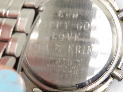 MEN'S SDW393 7T32-6E69 SEIKO SPORTS ANALOGUE CHRONOGRAPH WATCH w