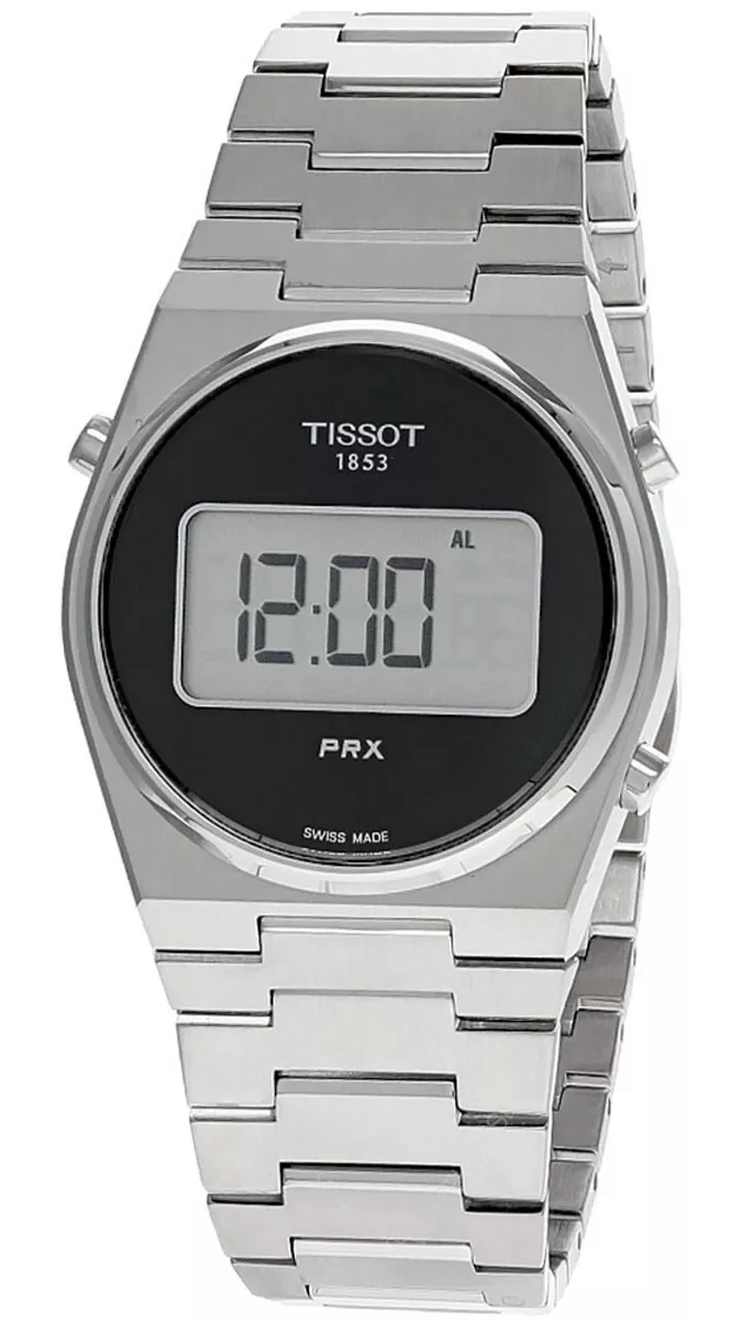 TISSOT PRX Digital 40MM Quartz SS Black Men's Watch T137.463.11