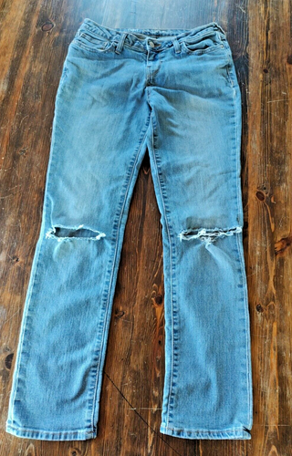 JEANS OLD NAVY DONNA BOYFRIEND DRITTO INVECCHIATO lavaggio da leggero a medio tg 2 - Foto 2 di 8