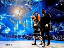 WWE THE GIANT OMOS HAND SIGNED AUTOGRAPHED 8X10 PHOTO WITH PROOF AND PSA COA 11