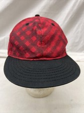 trucker hat baseball Cloth SnapBack YOUTH Red/Black 4-16
