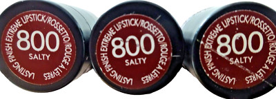 Rimmel London LASTING FINISH EXTREME MATTE Lippenstift Fb 800 SALTY 3 Stifte