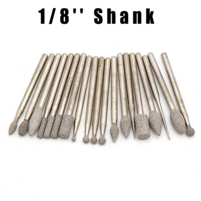 3 mm Schaft Diamant Frässtift Diamantschleife Fräser Polieren für Metall Cermet - Bild 1 von 4